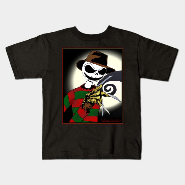 Jacky K Mash-Up Parody Kids T-Shirt by VagabondTheArtist